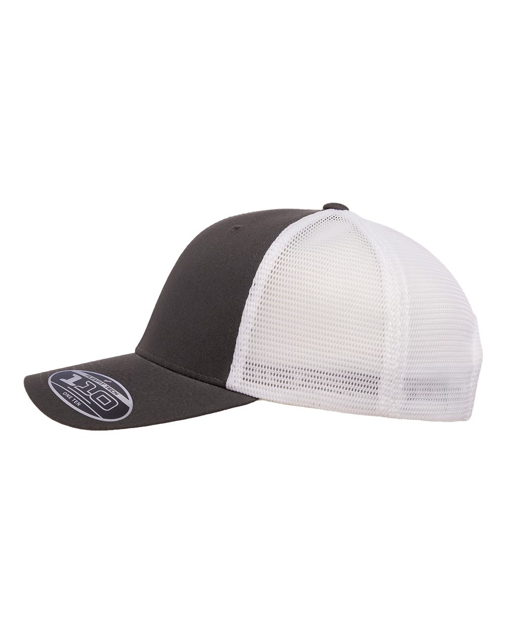 Flexfit 110® Mesh-Back Cap - 110M Charcoal- White