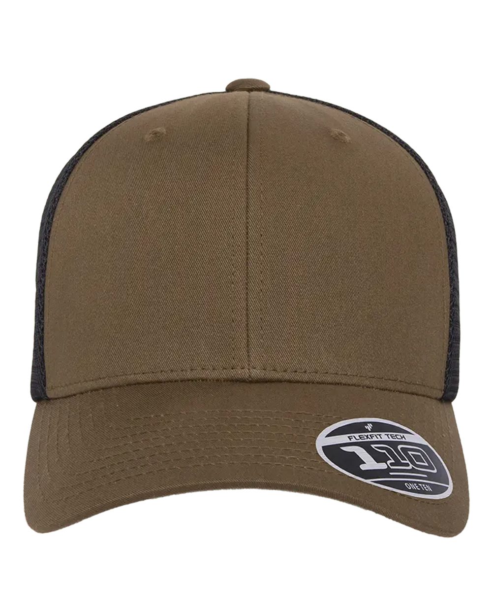 Flexfit 110® Mesh-Back Cap - 110M Coyote Brown- Black