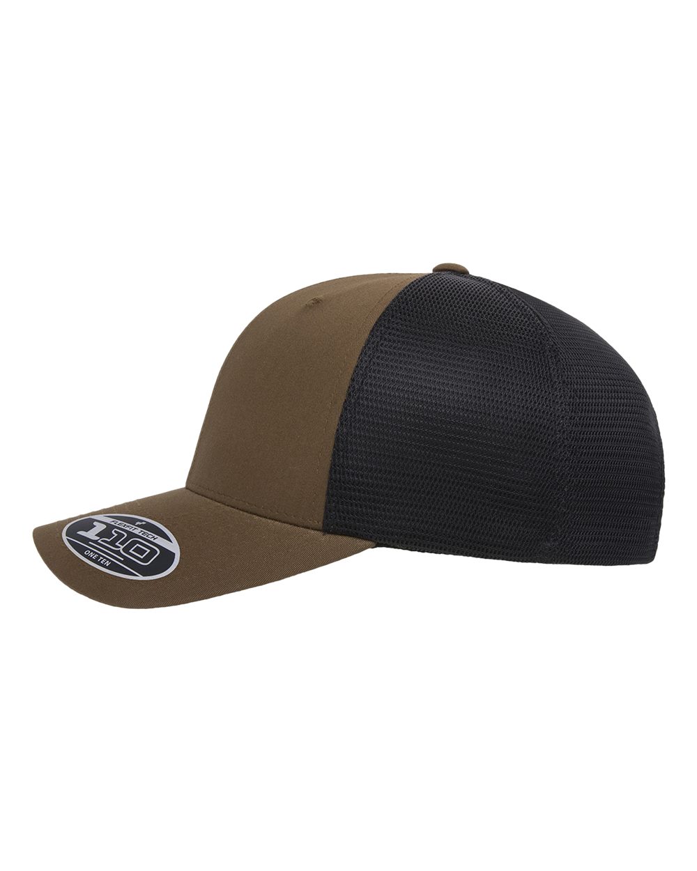 Flexfit 110® Mesh-Back Cap - 110M Coyote Brown- Black