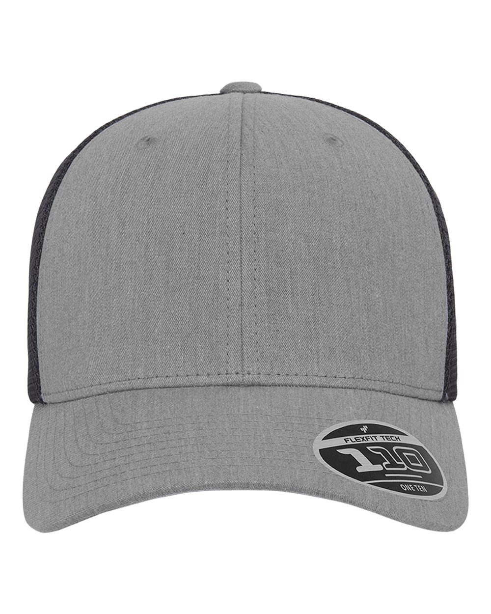 Flexfit 110® Mesh-Back Cap - 110M Heather Grey- Black