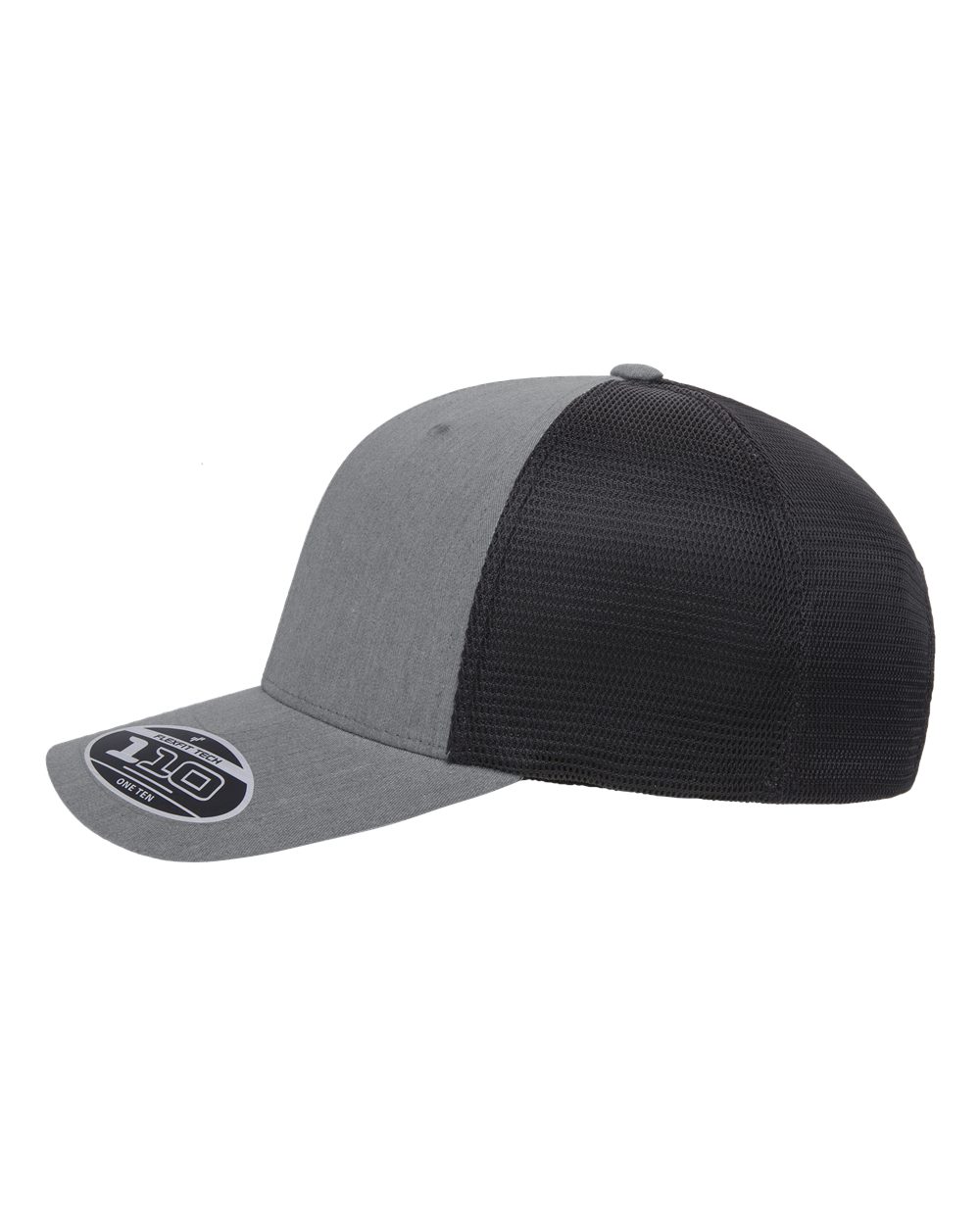 Flexfit 110® Mesh-Back Cap - 110M Heather Grey- Black