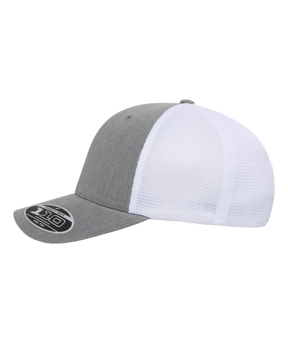 Flexfit 110® Mesh-Back Cap - 110M Heather Grey- White