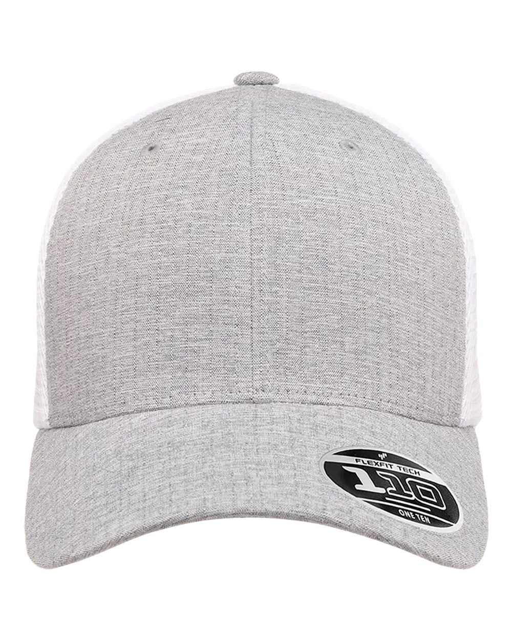 Flexfit 110® Mesh-Back Cap - 110M Melange Silver- White