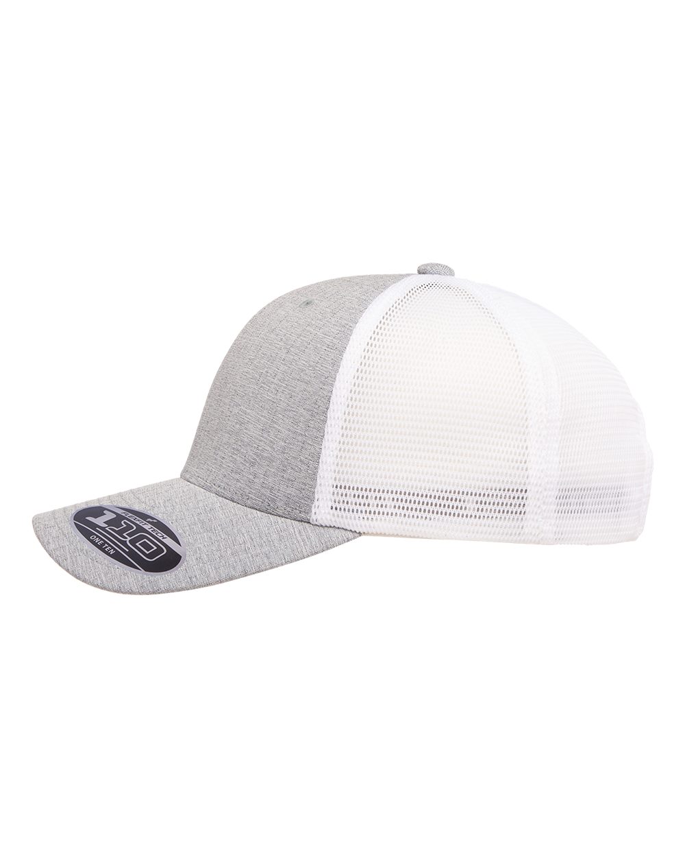 Flexfit 110® Mesh-Back Cap - 110M Melange Silver- White