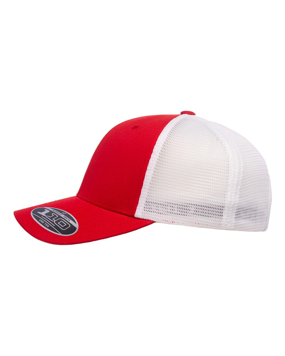 Flexfit 110® Mesh-Back Cap - 110M Red- White