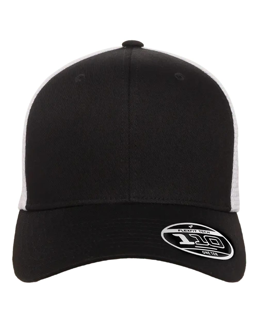 Flexfit 110® Mesh-Back Cap - 110M Black- White