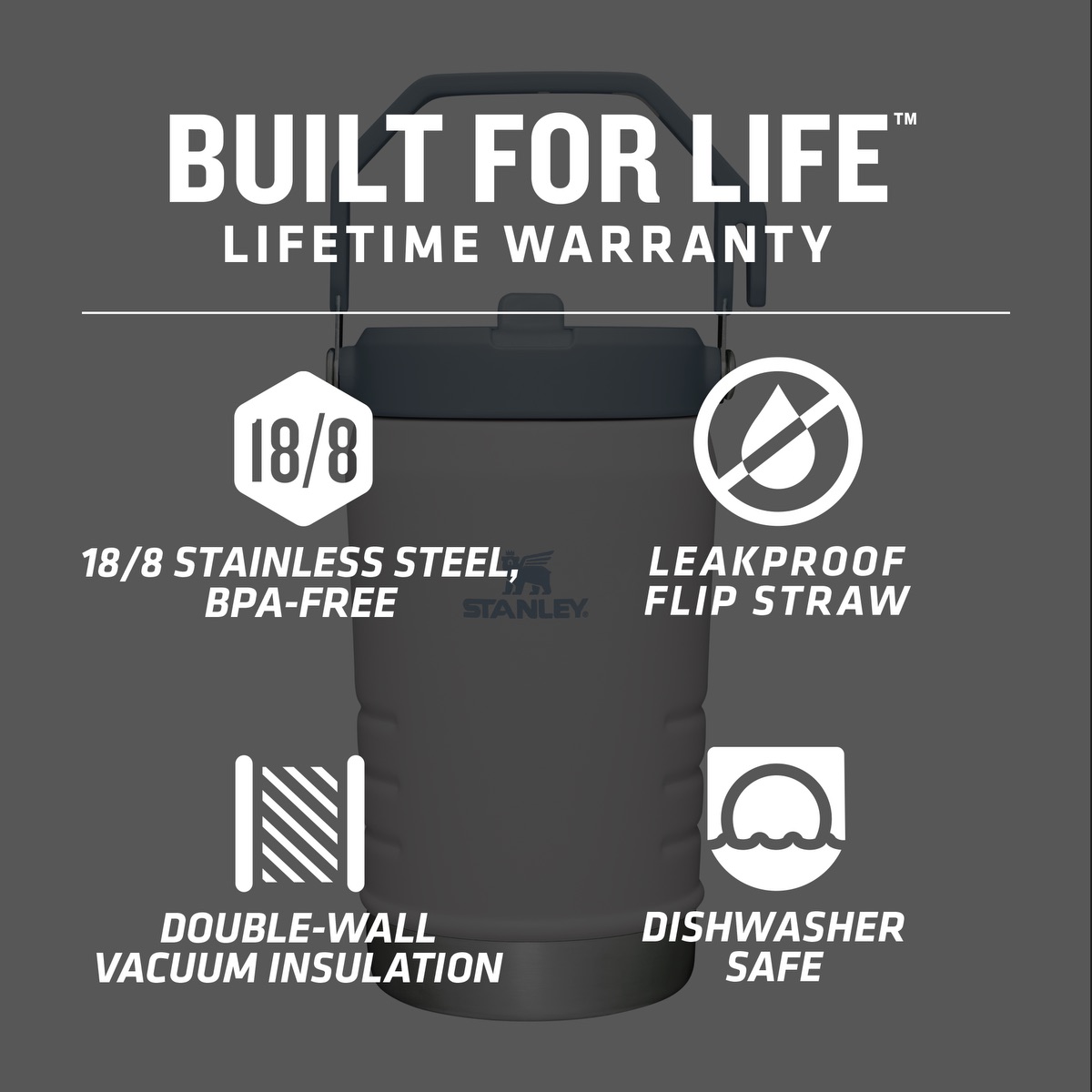 Stanley® Stanley 40oz IceFlow™ Flip Straw Jug - STN27 White