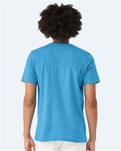 BELLA + CANVAS CVC Jersey Tee - 3001CVC Heather Aqua