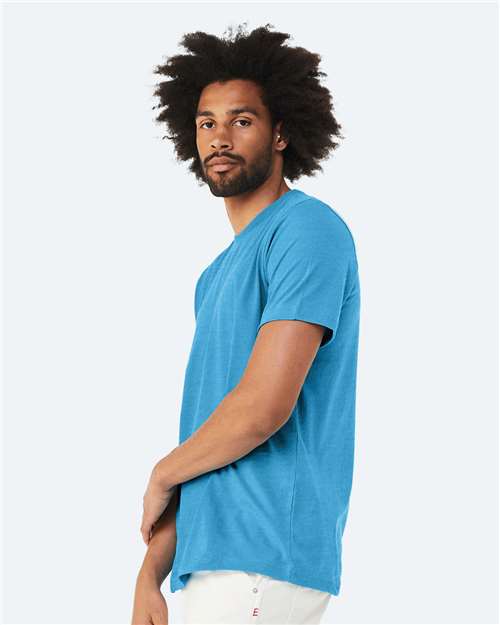 BELLA + CANVAS CVC Jersey Tee - 3001CVC Heather Aqua
