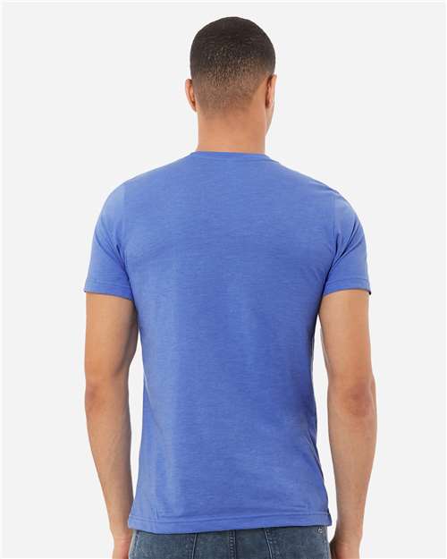 BELLA + CANVAS CVC Jersey Tee - 3001CVC Heather Columbia Blue