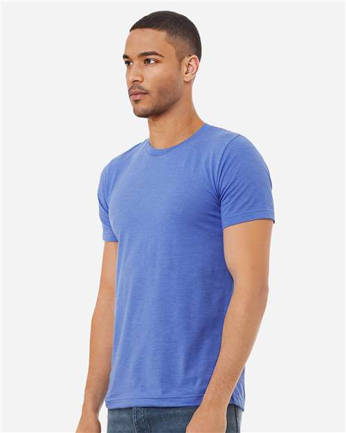 BELLA + CANVAS CVC Jersey Tee - 3001CVC Heather Columbia Blue