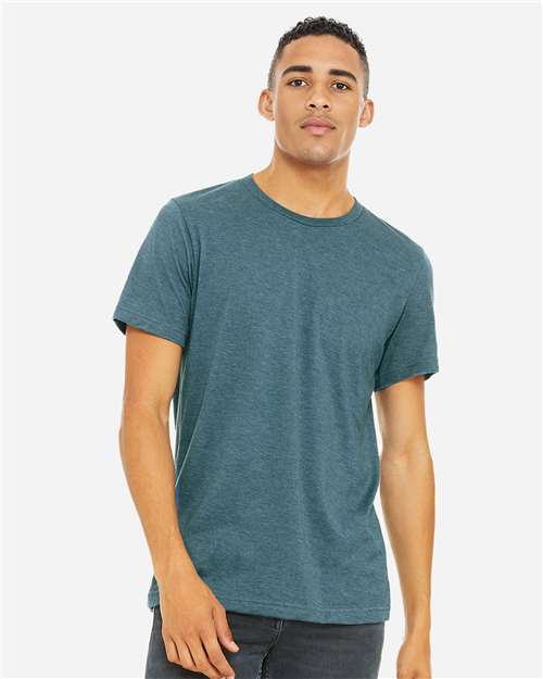 BELLA + CANVAS CVC Jersey Tee - 3001CVC Heather Deep Teal