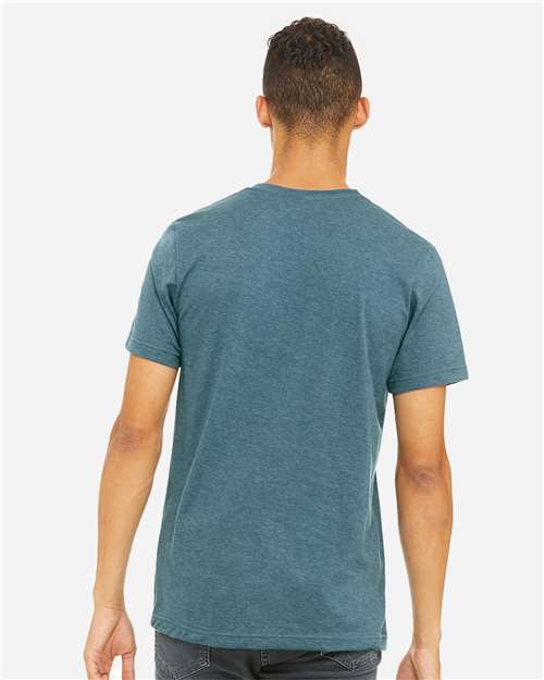 BELLA + CANVAS CVC Jersey Tee - 3001CVC Heather Deep Teal