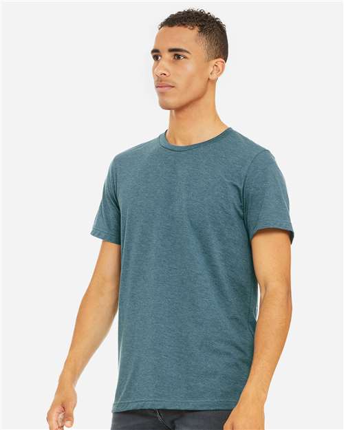 BELLA + CANVAS CVC Jersey Tee - 3001CVC Heather Deep Teal
