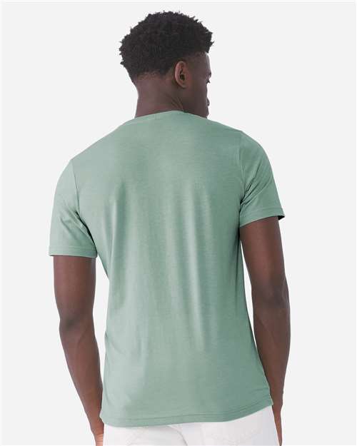 BELLA + CANVAS CVC Jersey Tee - 3001CVC Heather Dusty Blue