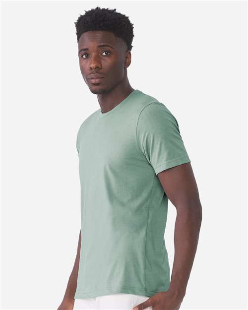 BELLA + CANVAS CVC Jersey Tee - 3001CVC Heather Dusty Blue