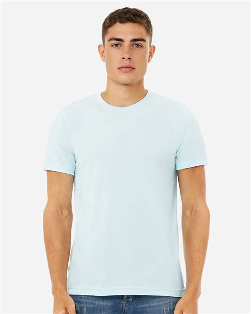BELLA + CANVAS CVC Jersey Tee - 3001CVC Heather Ice Blue