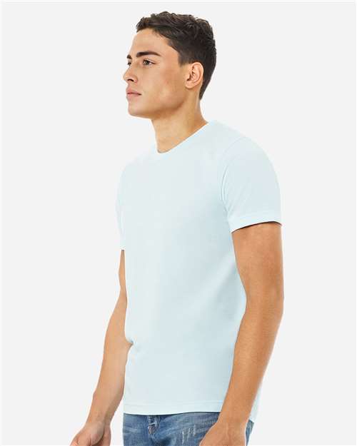 BELLA + CANVAS CVC Jersey Tee - 3001CVC Heather Ice Blue