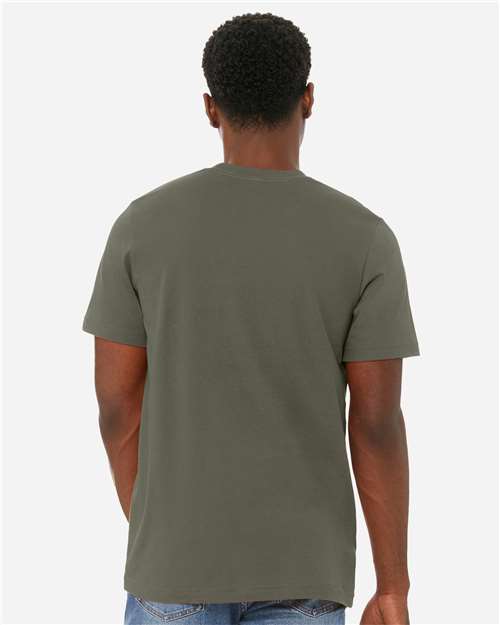 BELLA + CANVAS CVC Jersey Tee - 3001CVC Heather Military Green