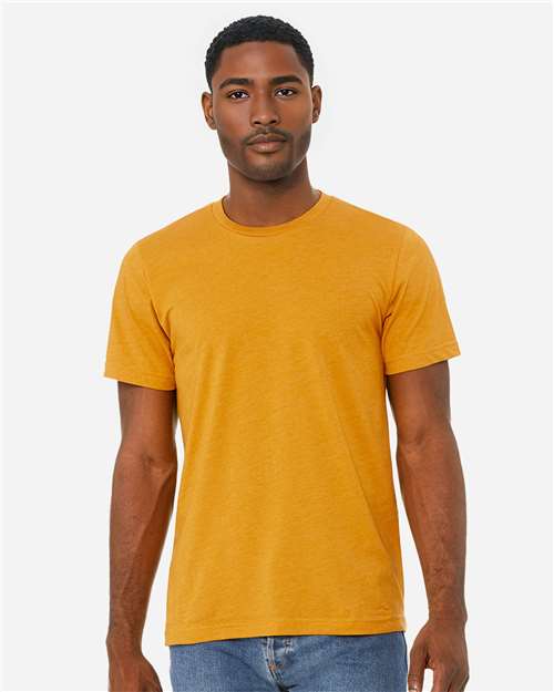 BELLA + CANVAS CVC Jersey Tee - 3001CVC Heather Mustard