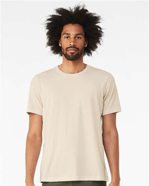 BELLA + CANVAS CVC Jersey Tee - 3001CVC Heather Oatmeal