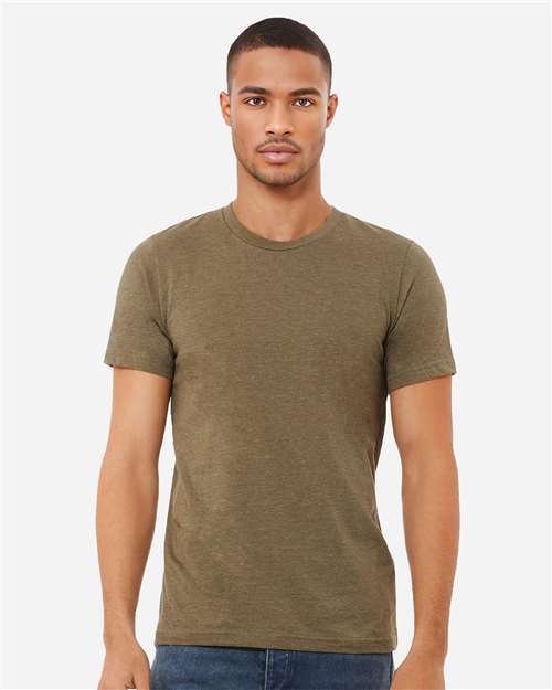 BELLA + CANVAS CVC Jersey Tee - 3001CVC Heather Olive