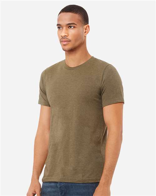 BELLA + CANVAS CVC Jersey Tee - 3001CVC Heather Olive