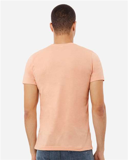 BELLA + CANVAS CVC Jersey Tee - 3001CVC Heather Peach