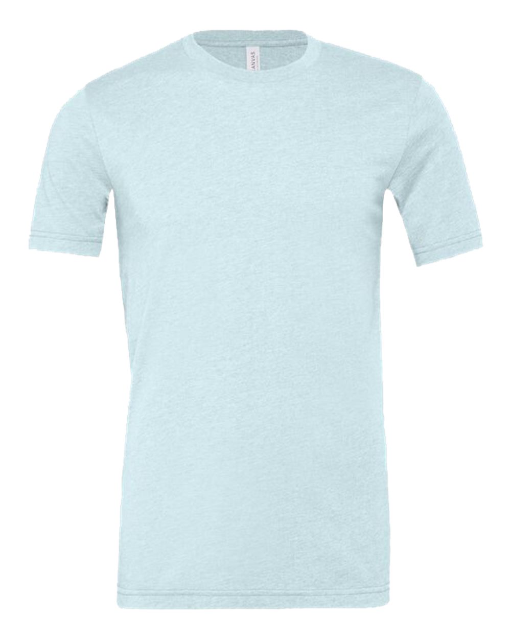 BELLA + CANVAS CVC Jersey Tee - 3001CVC Heather Prism Ice Blue
