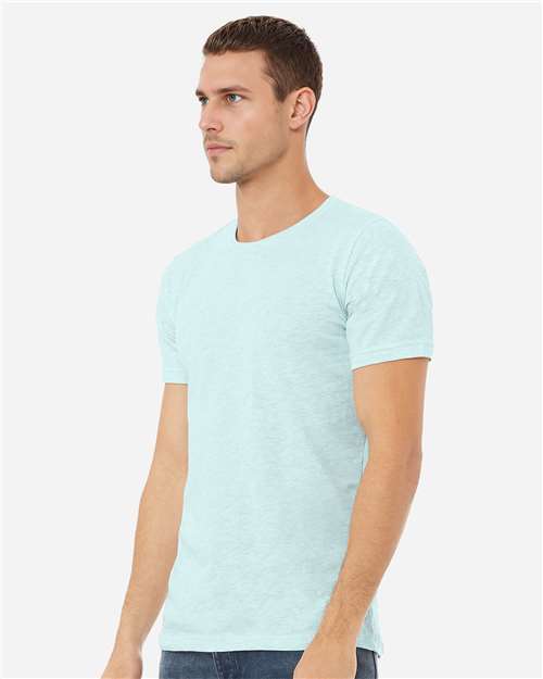 BELLA + CANVAS CVC Jersey Tee - 3001CVC Heather Prism Ice Blue
