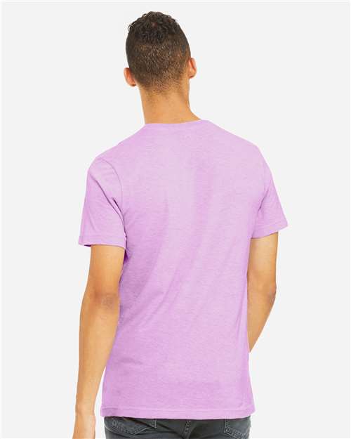 BELLA + CANVAS CVC Jersey Tee - 3001CVC Heather Prism Lilac