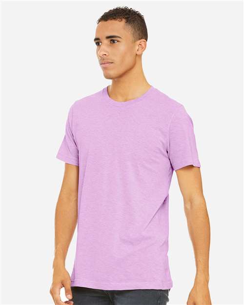 BELLA + CANVAS CVC Jersey Tee - 3001CVC Heather Prism Lilac