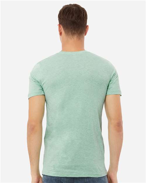 BELLA + CANVAS CVC Jersey Tee - 3001CVC Heather Prism Mint