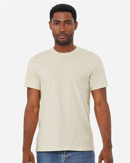 BELLA + CANVAS CVC Jersey Tee - 3001CVC Heather Prism Natural