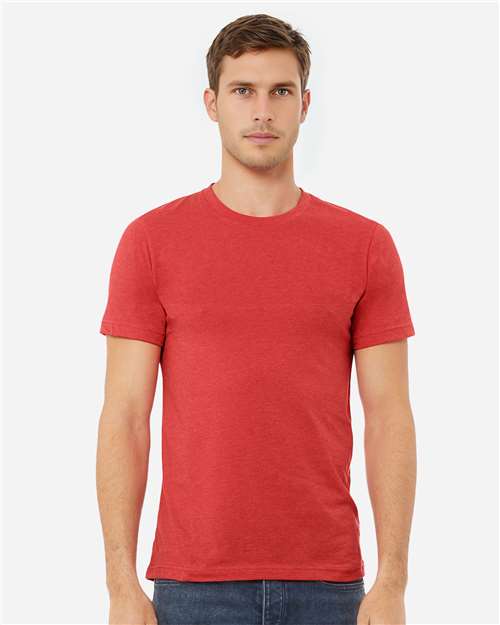 BELLA + CANVAS CVC Jersey Tee - 3001CVC Heather Red