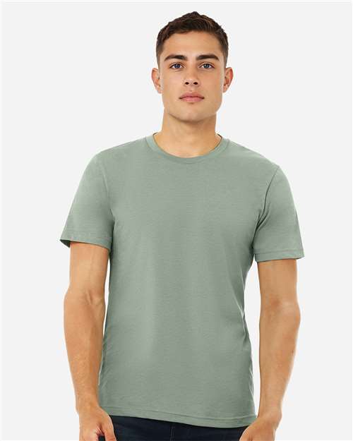 BELLA + CANVAS CVC Jersey Tee - 3001CVC Heather Sage