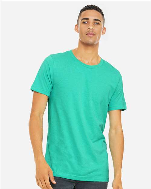 BELLA + CANVAS CVC Jersey Tee - 3001CVC Heather Sea Green