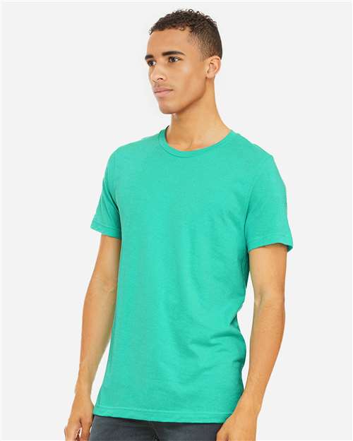 BELLA + CANVAS CVC Jersey Tee - 3001CVC Heather Sea Green