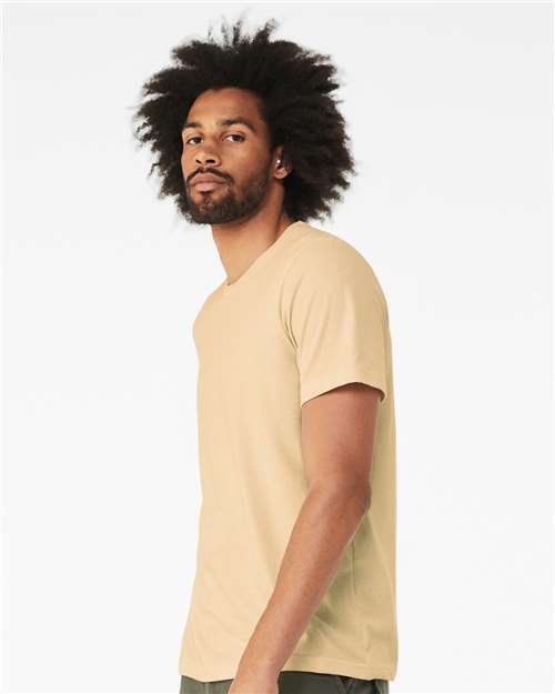 BELLA + CANVAS CVC Jersey Tee - 3001CVC Heather Soft Cream