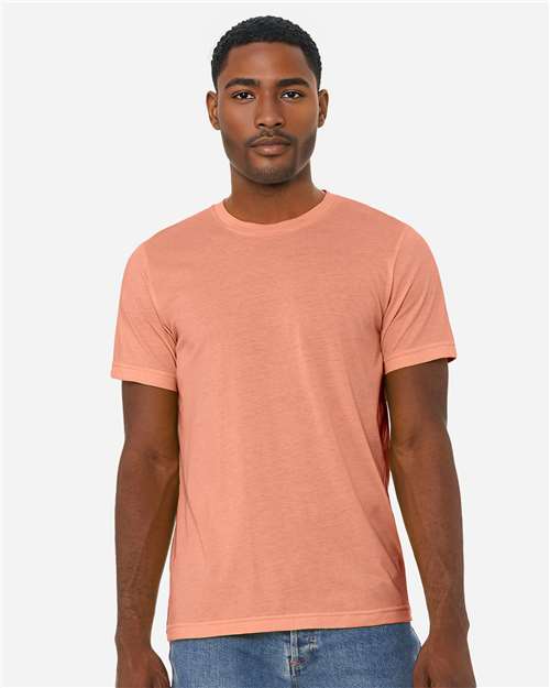 BELLA + CANVAS CVC Jersey Tee - 3001CVC Heather Sunset