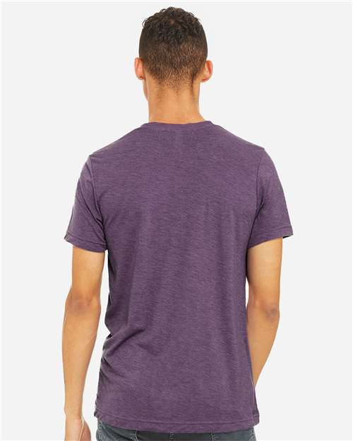 BELLA + CANVAS CVC Jersey Tee - 3001CVC Heather Team Purple
