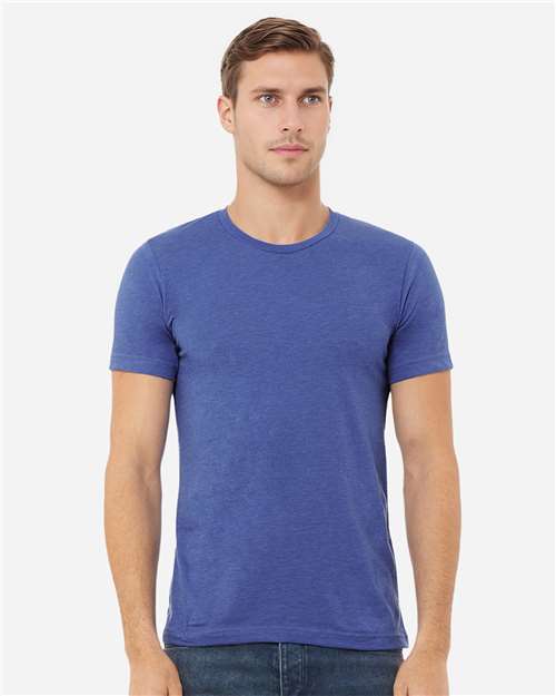 BELLA + CANVAS CVC Jersey Tee - 3001CVC Heather True Royal
