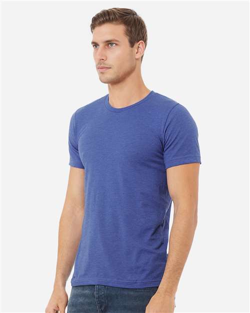 BELLA + CANVAS CVC Jersey Tee - 3001CVC Heather True Royal