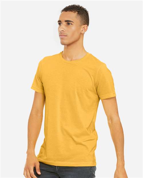 BELLA + CANVAS CVC Jersey Tee - 3001CVC Heather Yellow Gold
