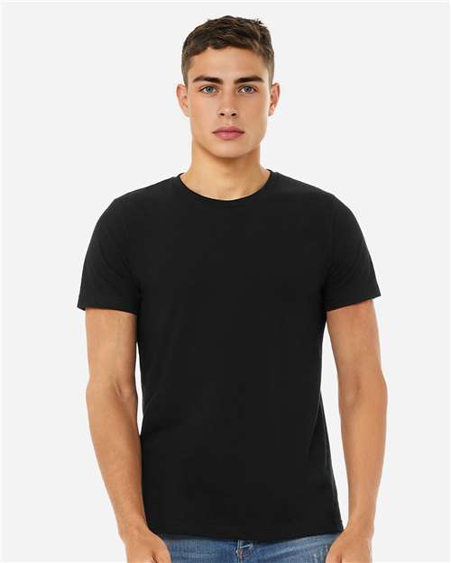 BELLA + CANVAS CVC Jersey Tee - 3001CVC Solid Black Blend