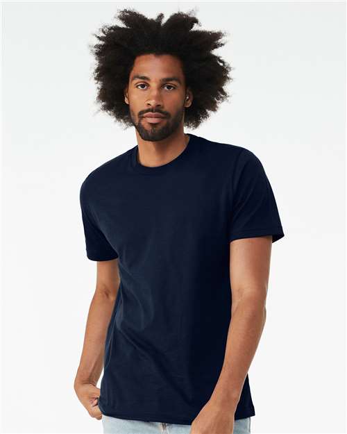 BELLA + CANVAS CVC Jersey Tee - 3001CVC Solid Navy Blend