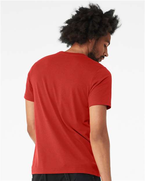 BELLA + CANVAS CVC Jersey Tee - 3001CVC Solid Red Blend