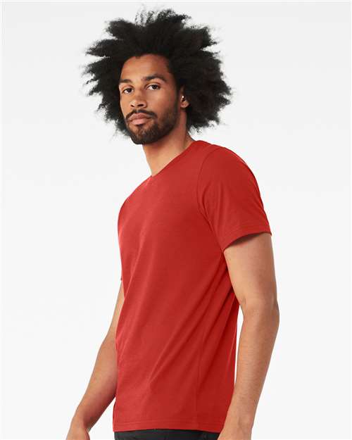 BELLA + CANVAS CVC Jersey Tee - 3001CVC Solid Red Blend