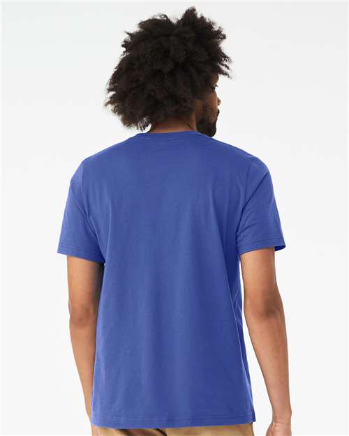 BELLA + CANVAS CVC Jersey Tee - 3001CVC Solid True Royal Blend