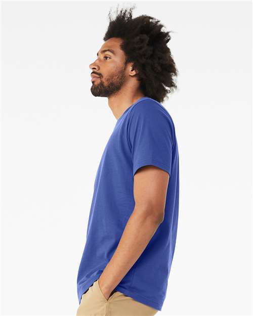 BELLA + CANVAS CVC Jersey Tee - 3001CVC Solid True Royal Blend